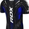 RDX IMMAF Approved Half Sleeves Compression Shirt Blue