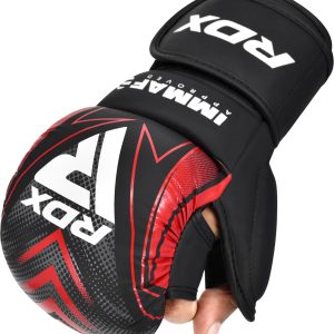 RDX IMMAF Approved Shooter Grappling Gloves Red