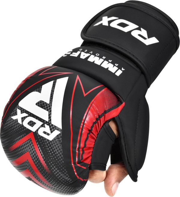 GSR-IMF-1R-2XL_Image_1.jpg RDX IMMAF Approved Shooter Grappling Gloves Red