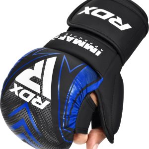 RDX IMMAF Approved Shooter Grappling Gloves Blue