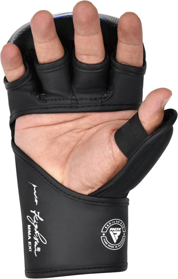 RDX IMMAF Approved Shooter Grappling Gloves Blue