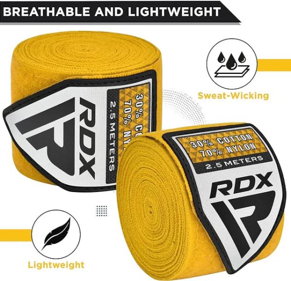 HAND WRAPS 2.5 METER YELLOW