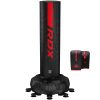 PBFS-F6R-6FT_Image_1.jpg RDX F6 6ft Kara Red & Black Free-Standing Punch Bag With Mitts Set