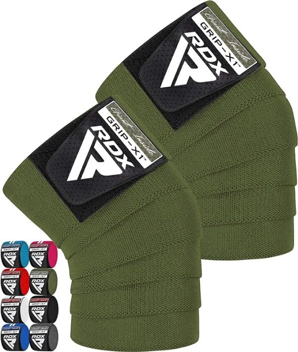 RDX K1 Elasticated Knee Compression Bandage Wraps OEKO-TEXÂ®Â Standard 100 certified